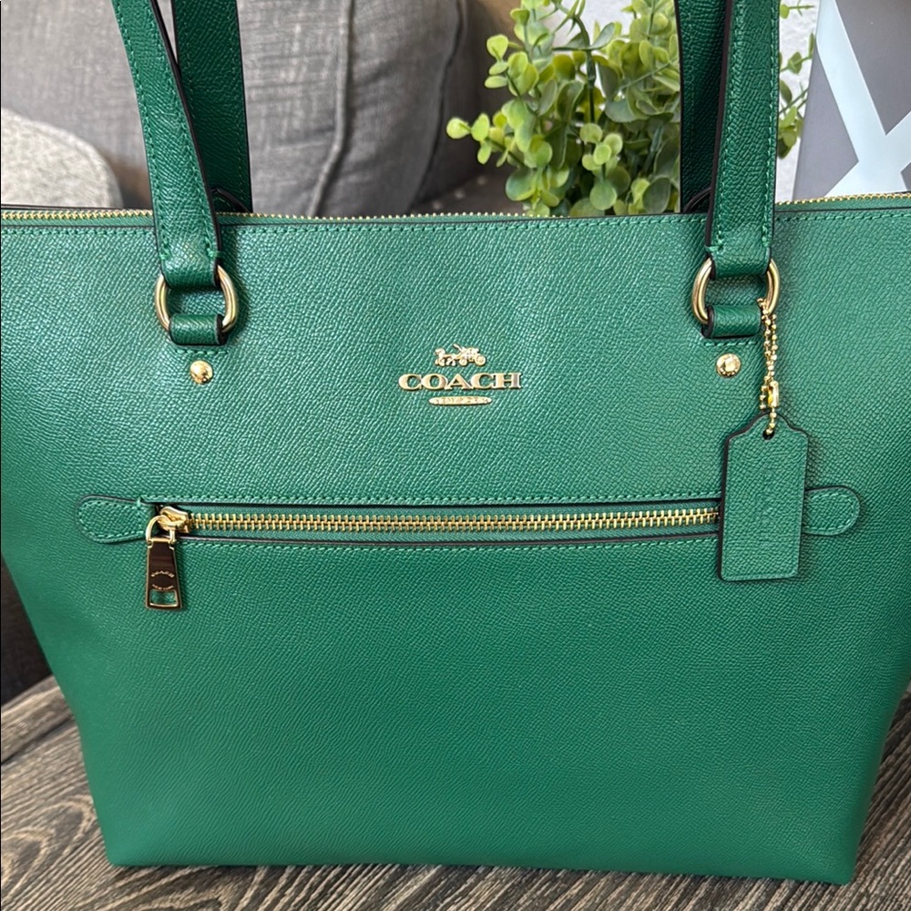 Coach Gallery Tote Green - Picture 3 of 12